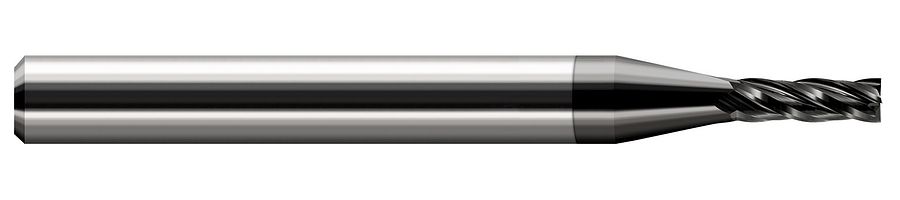 Picture of Harvey Tool 72045-C4 .045 Dia Carbide SQ EM, 2 FL Diamond End Mill Standard Flute Standard Helix Carbide Diamond Single End Square Sharp